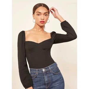 Reformation Reign Top Black